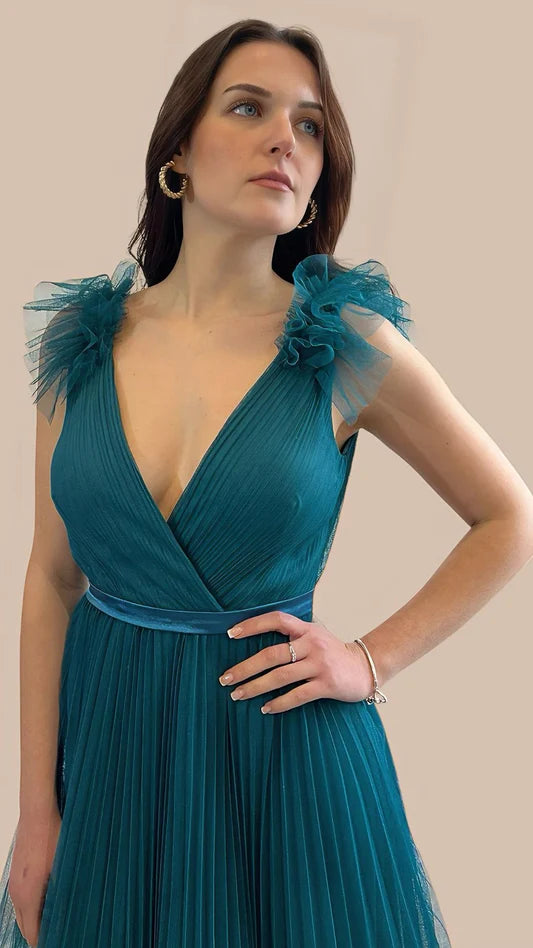 Vestido Claire Petroleo