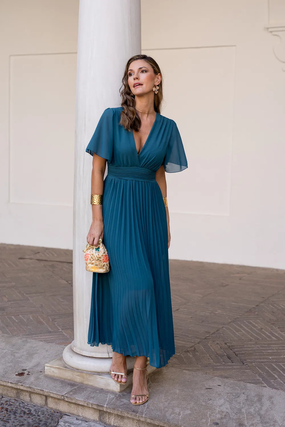 Vestido Grécia Petroleo