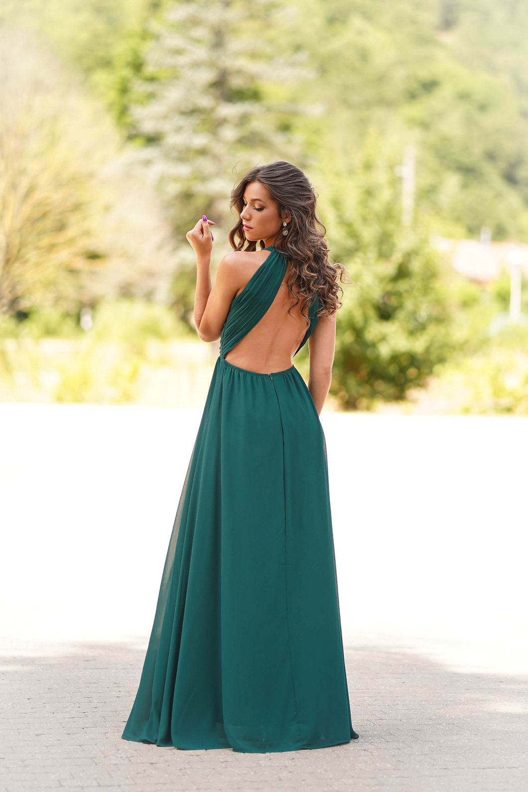 Vestido Nadine Verde Escuro