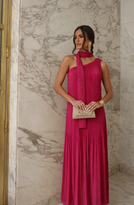 Vestido Atenas Fuscia