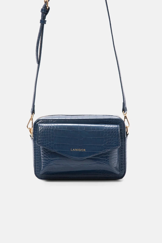 Carteira Croco Azul Lanidor