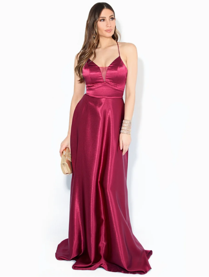 Vestido Britney Bordeaux