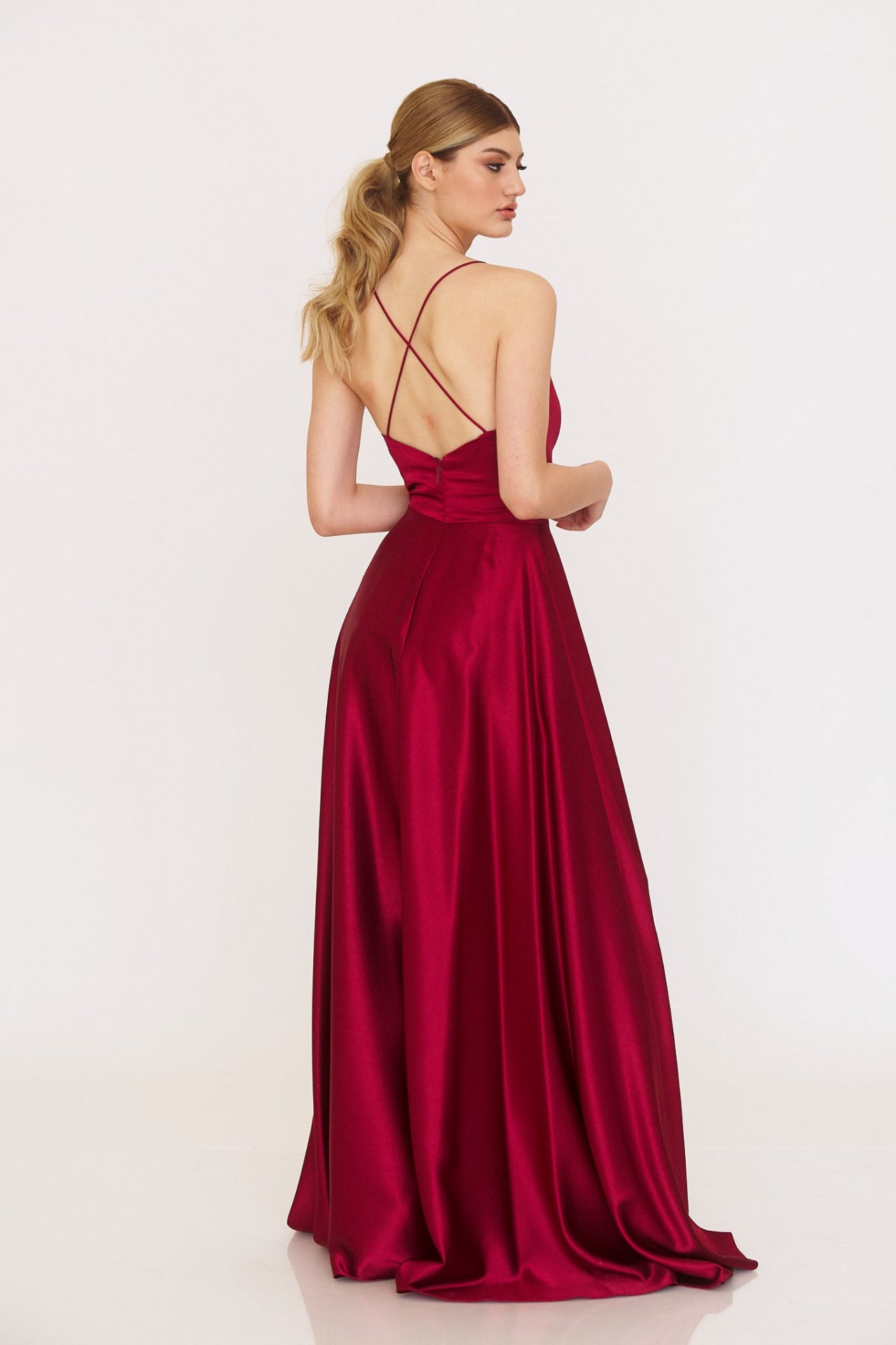 Vestido Britney Bordeaux